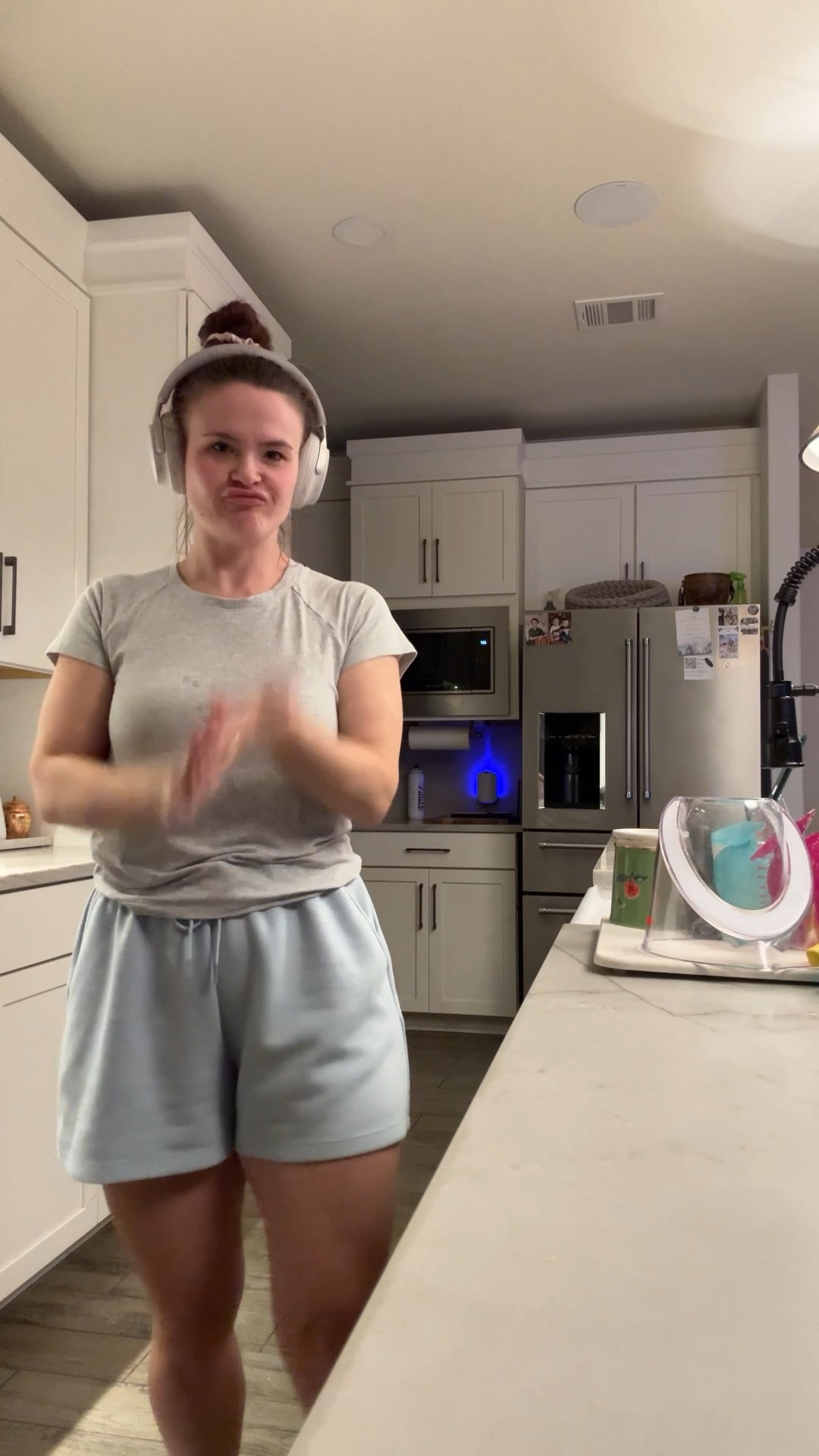 Put on my comfy loungewear and noise canceling headphones with some plain white t’s to clean up the house. 

#LTKSeasonal #LTKFamily #LTKHome