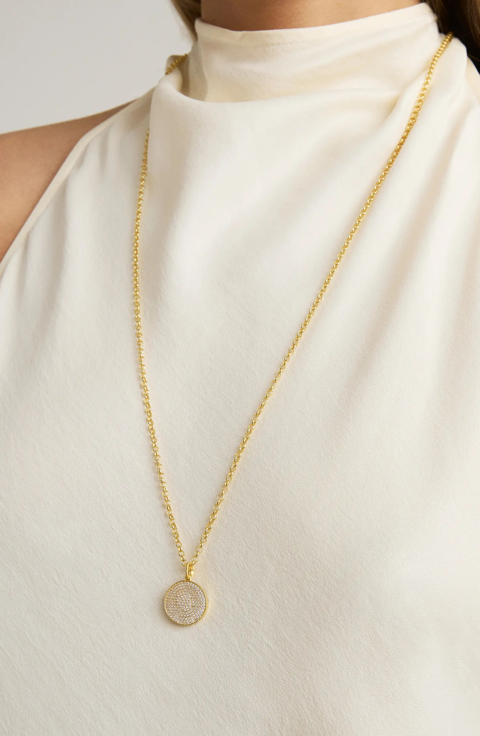 Mirabeaux Pavé Long Pendant Necklace | Nordstrom