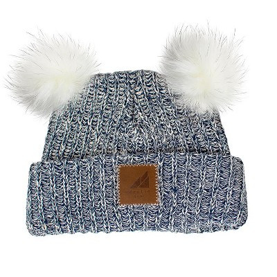 Arctic Gear Toddler Winter Hat Cotton Cuff Hat with Double Poms | Target