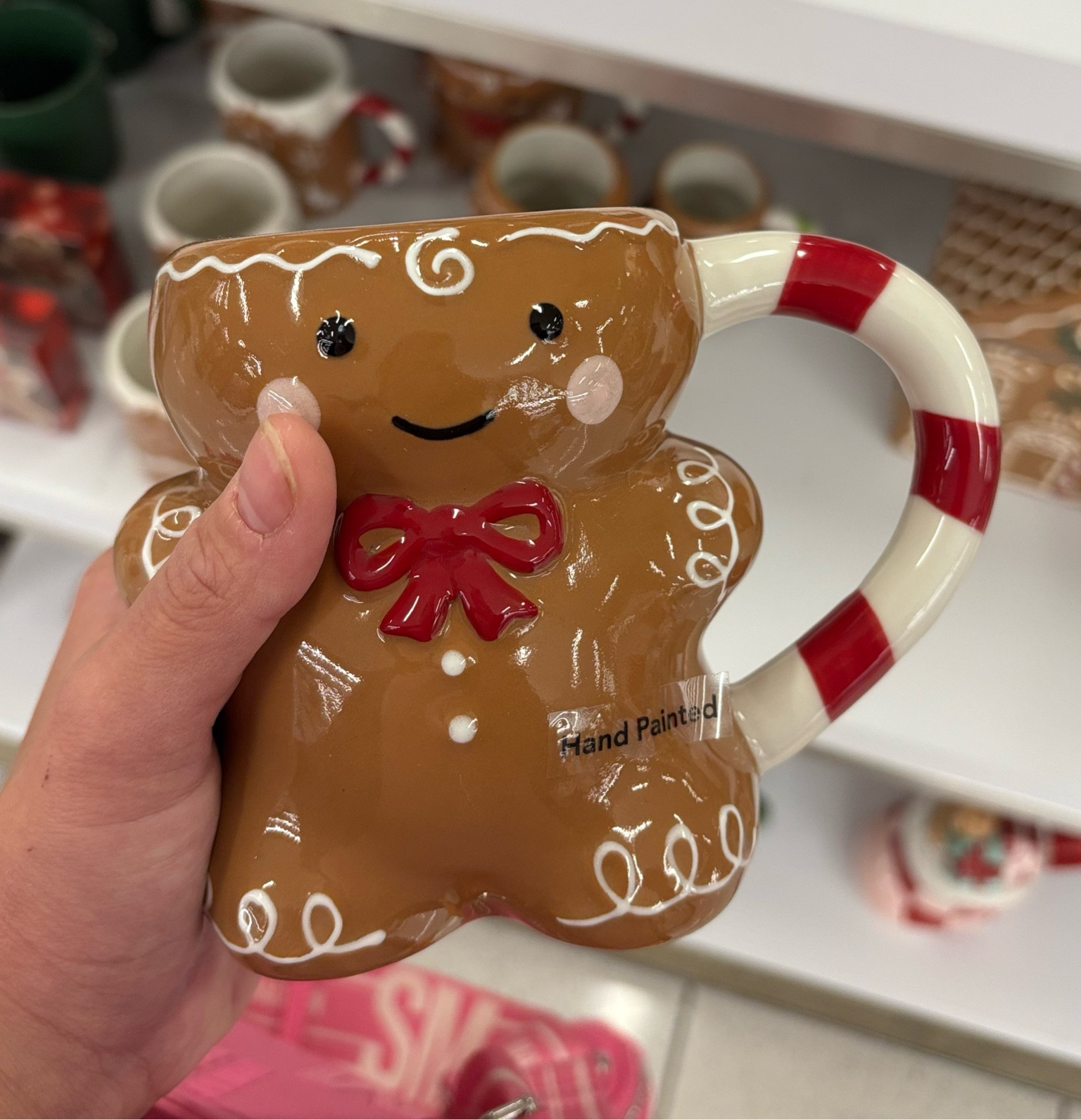 soo i tagged an *affilated* link to my online *sold out* gingerbread mug from kohls. 

the only difference between my mug and this mug link, is the green-colored candy cane handle.

#LTKSeasonal #LTKHoliday #LTKGiftGuide