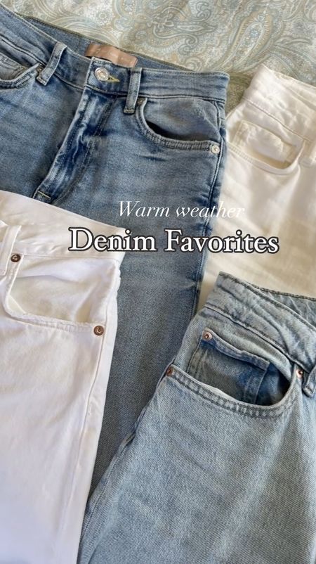 Spring and summer denim, wide leg jeans, white jeans

#LTKVideo #LTKstyletip #LTKfindsunder50
