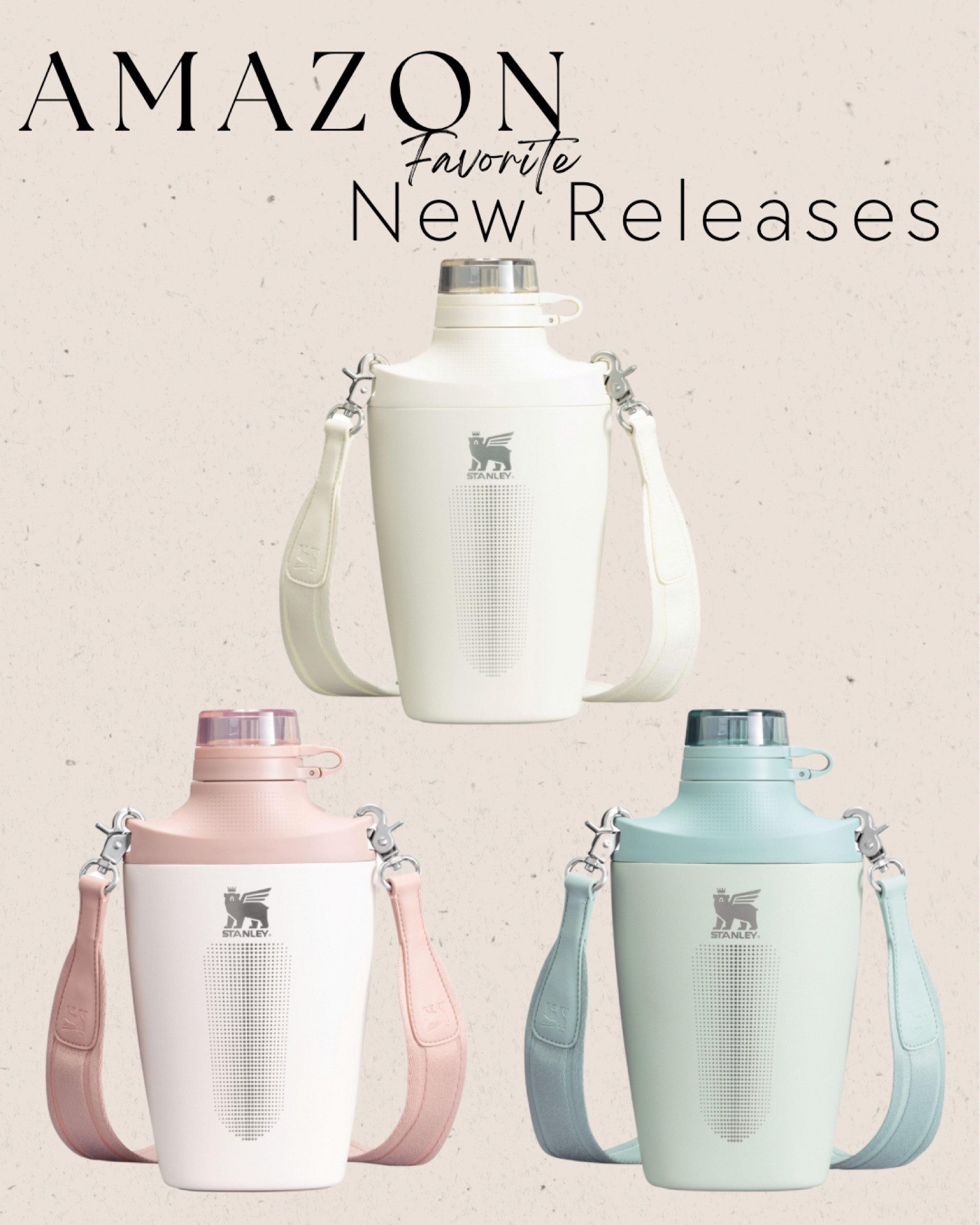 New Stanley Cross Bottle is now available on Amazon! Comes in many different colors and has a shoulder strap for easy carrying! Holds 23 oz. Of liquid. Perfect travel water bottle for summer, or any season as you can put cold or hot liquids into it! 

#LTKFamily #LTKActive #LTKFindsUnder100