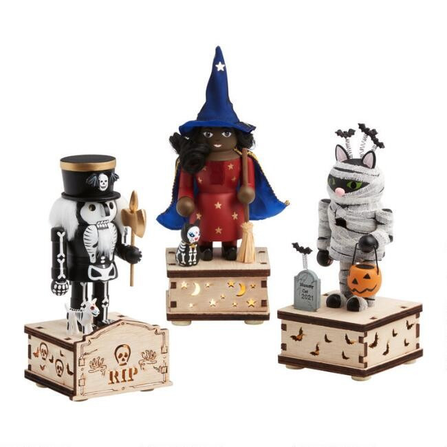 Halloween Trick or Treater LED Light Up Nutcrackers Set of 3 | World Market