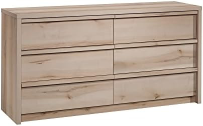 Sauder Harvey Park 6 Drawer Dresser for Bedroom Wooden Dressers & Chest of Drawers, in Pacific Ma... | Amazon (US)