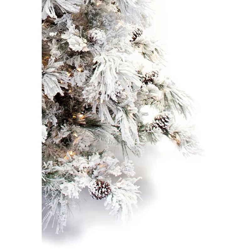 9' Lighted Faux Pine Christmas Tree | Wayfair North America