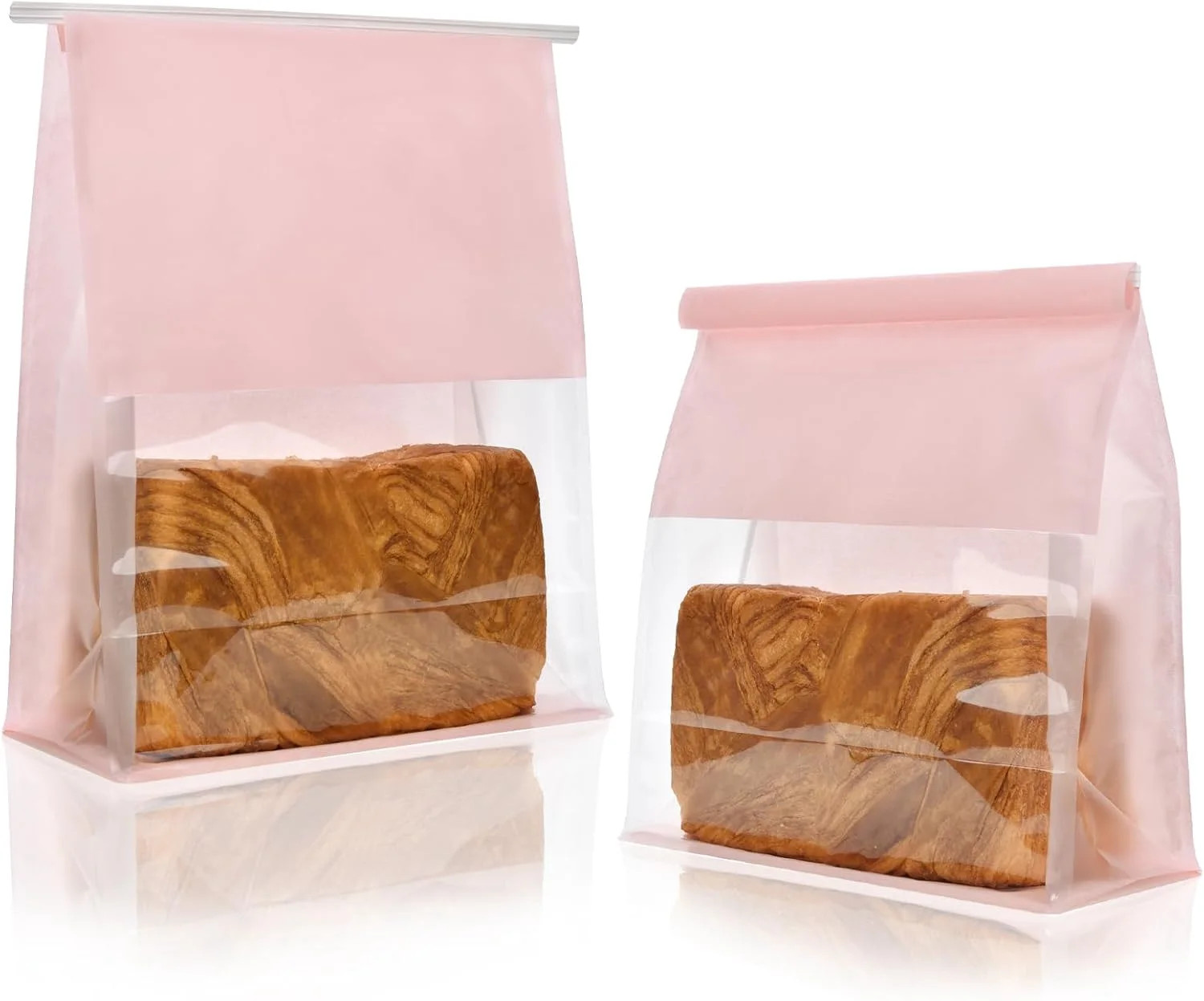50 Cookie Bags with Seal, Resealable Bakery Bags with Window, Tin Tie Tab Lock Kraft Paper Bags f... | Walmart (US)