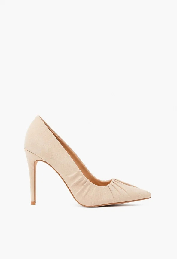 Gisselle Pleated Pointed Toe Pump | JustFab