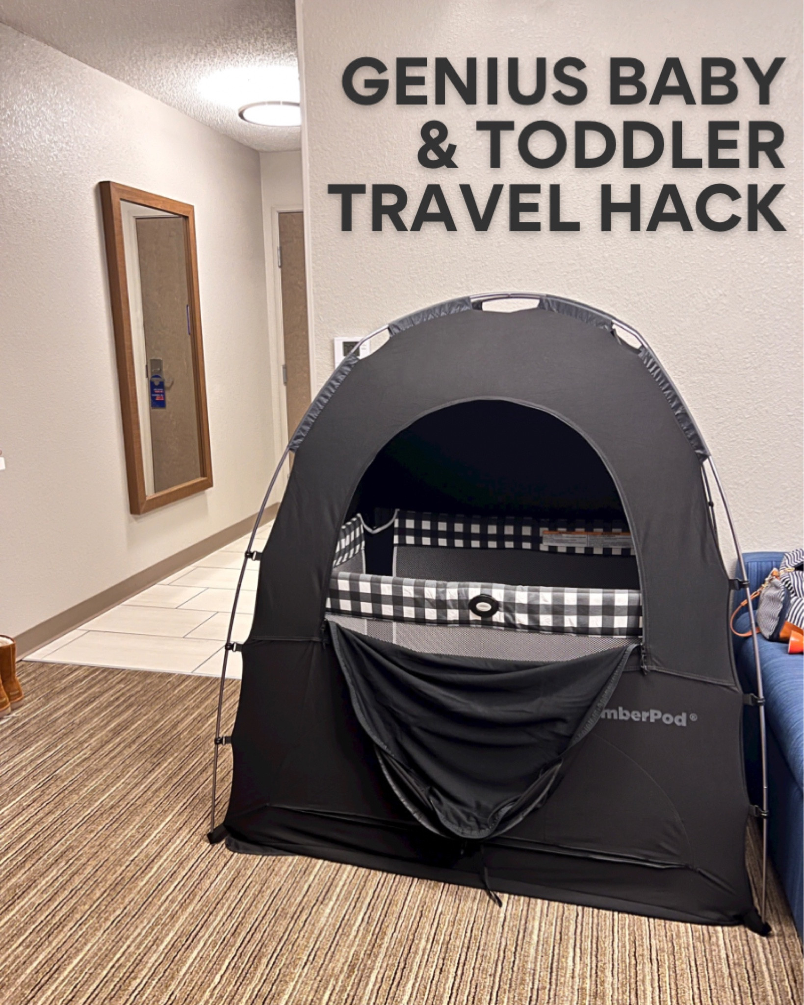 SlumberPod is the ONLY way we’ll travel as a family from now on! Alexis slept so well in her normal pack and play with a nice, ventilated, private and blacked out space. There’s also pockets for a fan, the baby monitor and even our travel sound machine.

We’re taking our first flight to California next year as a family and you better believe this is the first thing in packing. Traveling with a toddler is much easier when the sleep situation is solid. It’s compact enough to fit into one of our checked bags too, so no need to check it separately!

#gifted #ad

#LTKbaby #LTKtravel #LTKkids