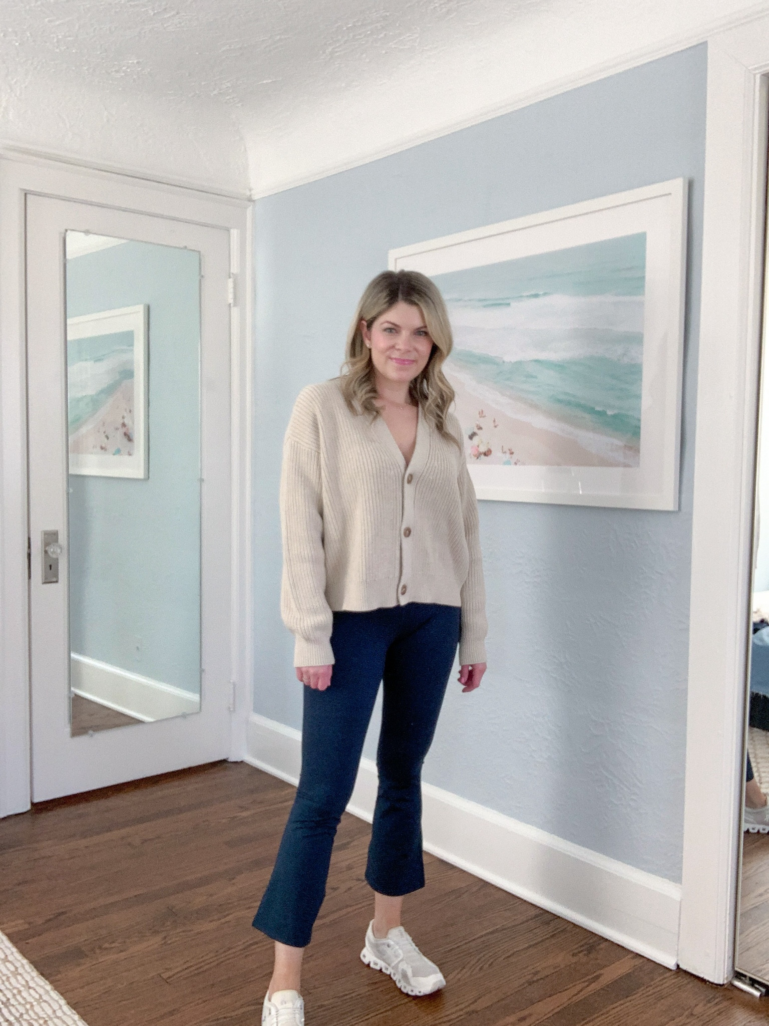 Casual spring outfit idea- leggings under $40 and sweater under $50  

#LTKfindsunder50 #LTKshoecrush #LTKActive