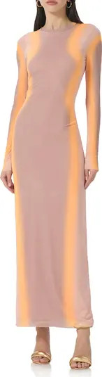 Didi Long Sleeve Mesh Maxi Dress | Nordstrom