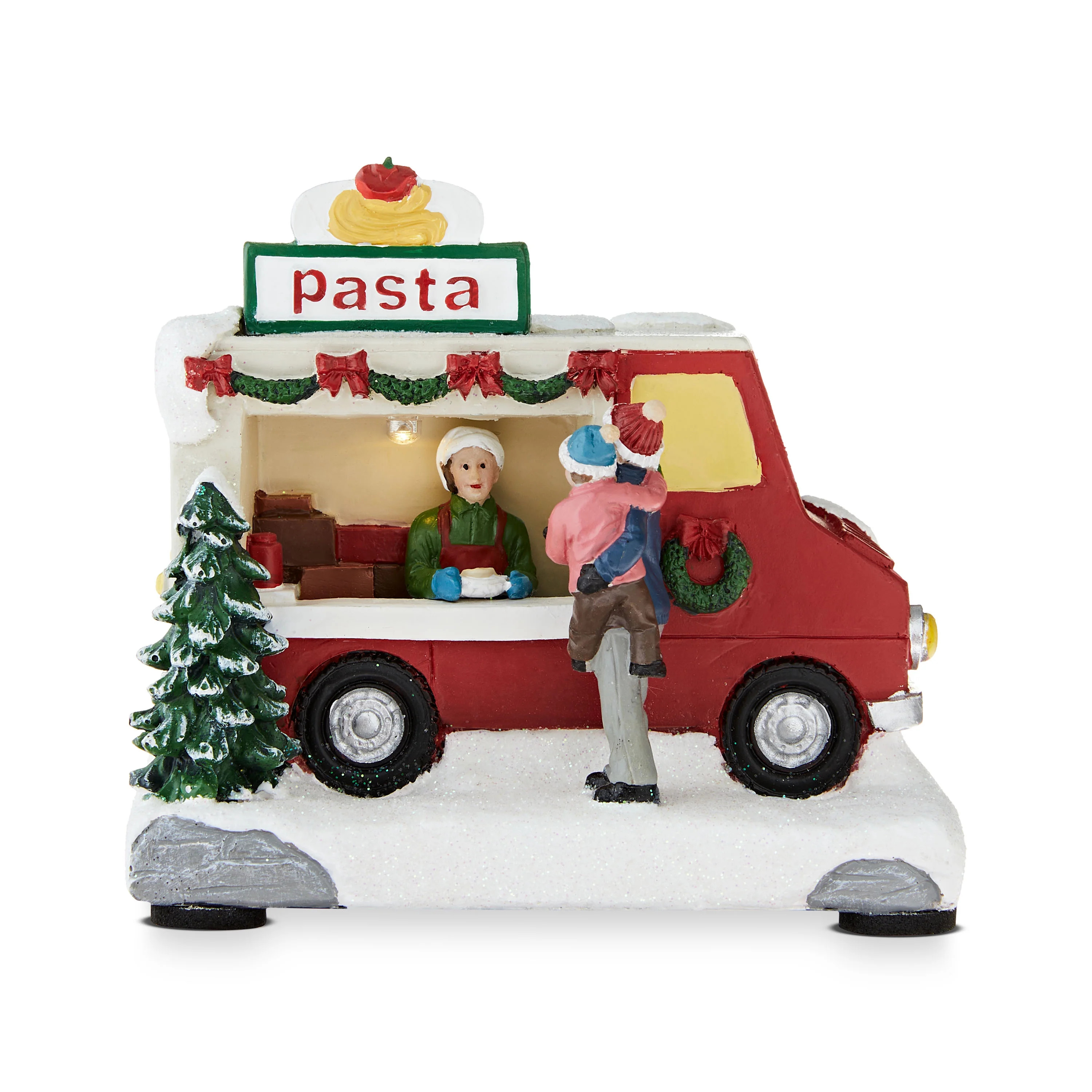 Light-Up Christmas Village Pasta Stall, Multicolor, 4.3", by Holiday Time | Walmart (US)