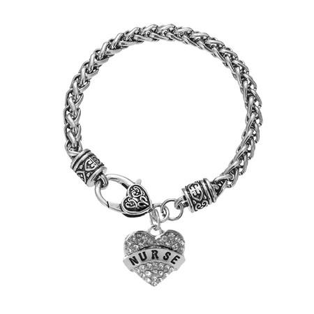 Bracelets for Womens Girls Family Friends Love Heart Ceystal Rhinestone Bangle Chain Charm Mom Daugh | Walmart (US)