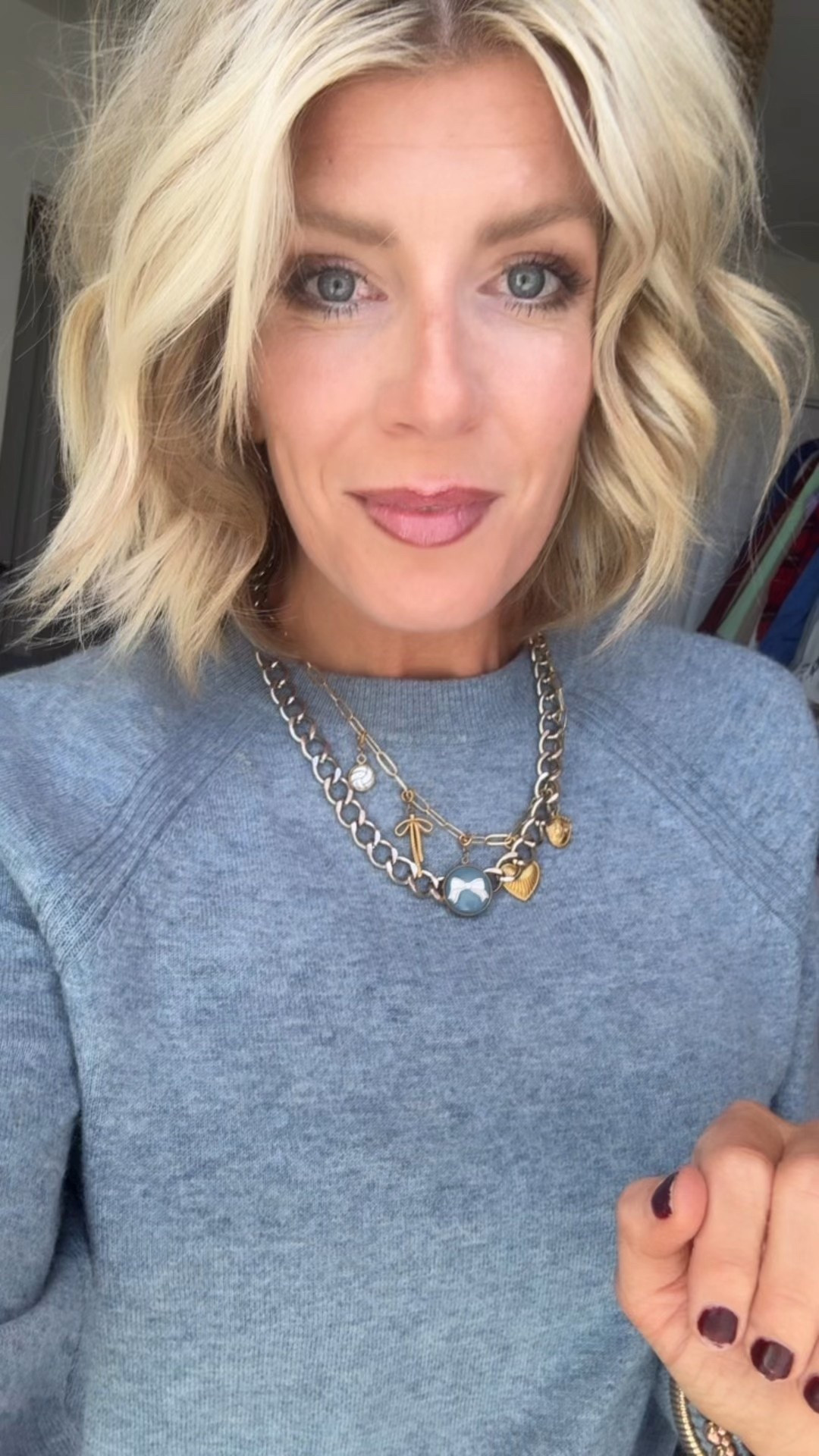 Fall color combination
Burgundy and blue
Mom outfit casual
Casual workwear 

#LTKOver40 #LTKStyleTip #LTKSeasonal