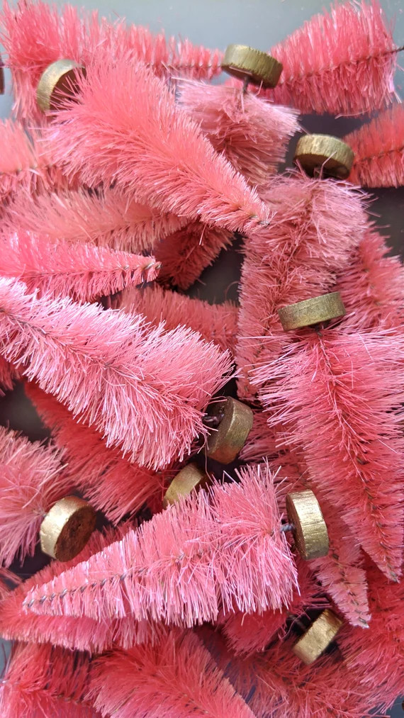 Light Pink Bottle Brush Trees | Etsy (US)