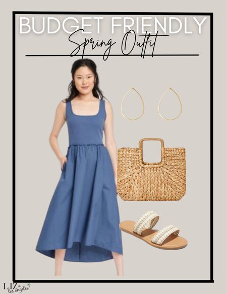 This budget friendly outfit has pieces all under $50.  This is a comfy spring outfit that is perfect for a wedding guest outfit a baby shower outfit or even a casual outfit 

#LTKSeasonal #LTKFind #LTKstyletip