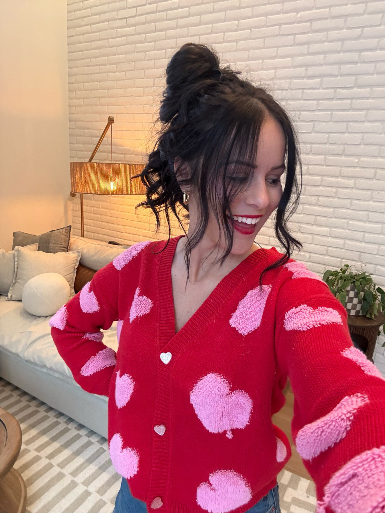 The CUTEST Valentine’s Day cardigan 💕 wearing a medium! #valentinesday #vday 

#LTKHome #LTKSeasonal #LTKSaleAlert