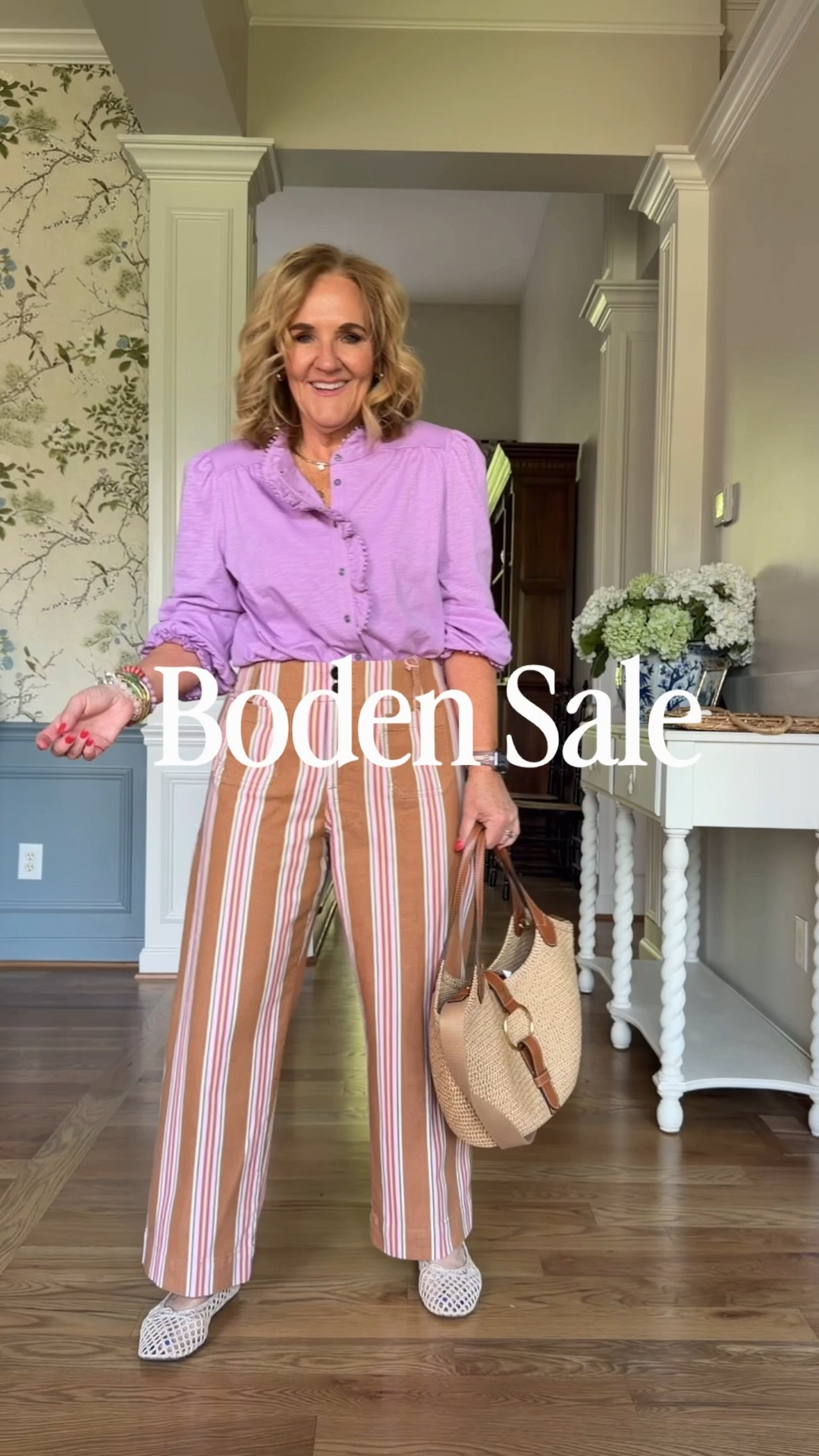 25% off Boden! 
I did size up to a 30 in these jeans for a very relaxed fit. I would still call them true to size.
Lavender knit top size 10
Cream, free people sweater size medium
Anthropologie pink Oxford side small
Quince linen size medium
10% off my bag code NANETTE 
29% off my bracelets code NANETTE20 

#LTKSaleAlert #LTKOver40 #LTKSeasonal