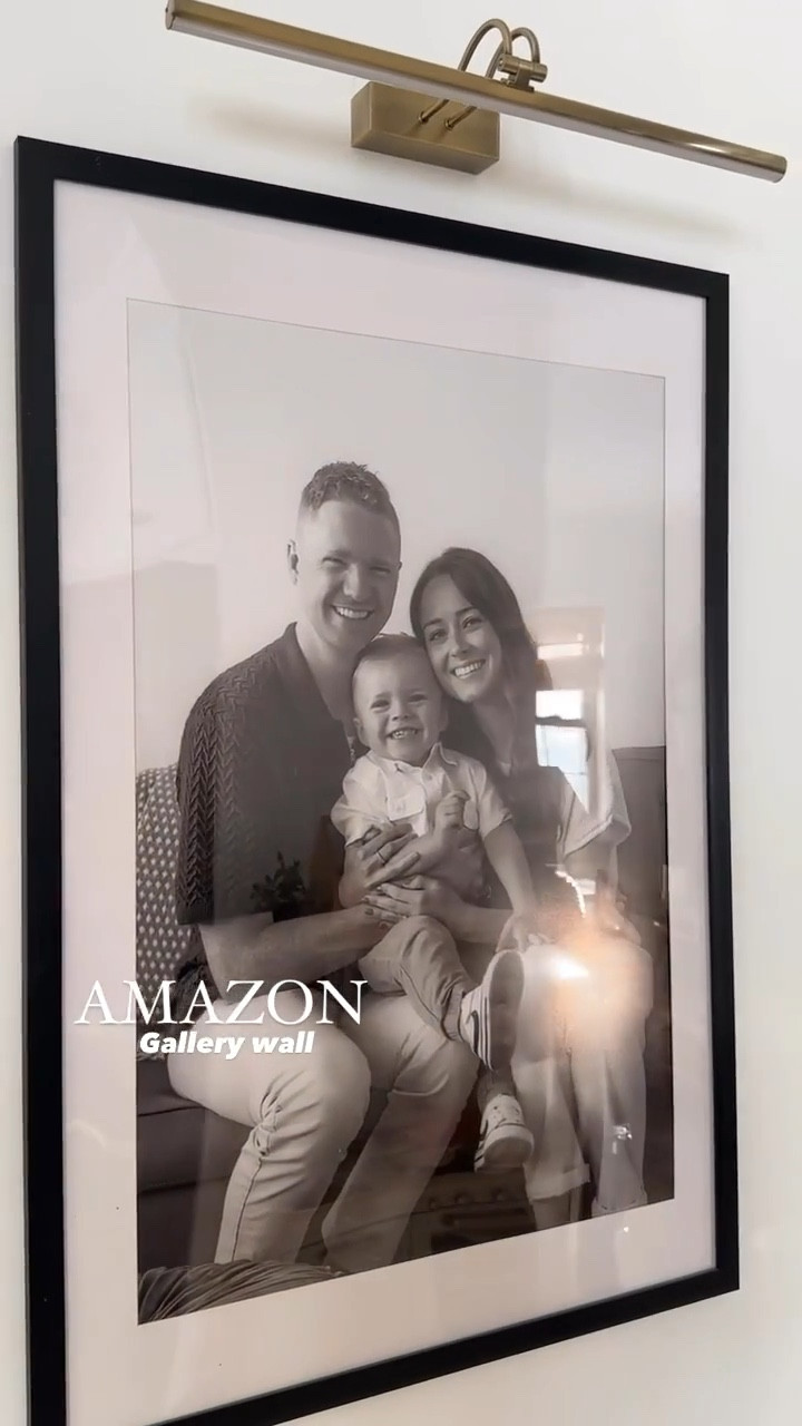 DIY gallery wall - our favorite display center! Frames are matte black 24x36 set of 4. 

#Amazonhome


#LTKHome #LTKStyleTip