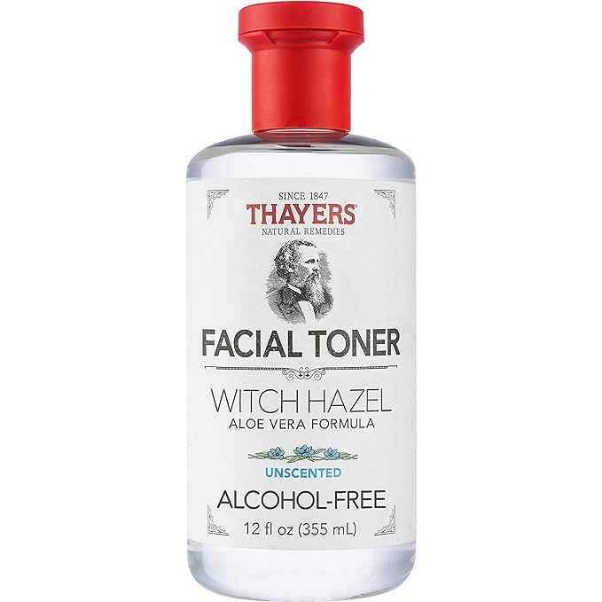 Thayers Alcohol-Free Unscented Witch Hazel Facial Toner with Aloe Vera Formula - 12 oz | Amazon (US)