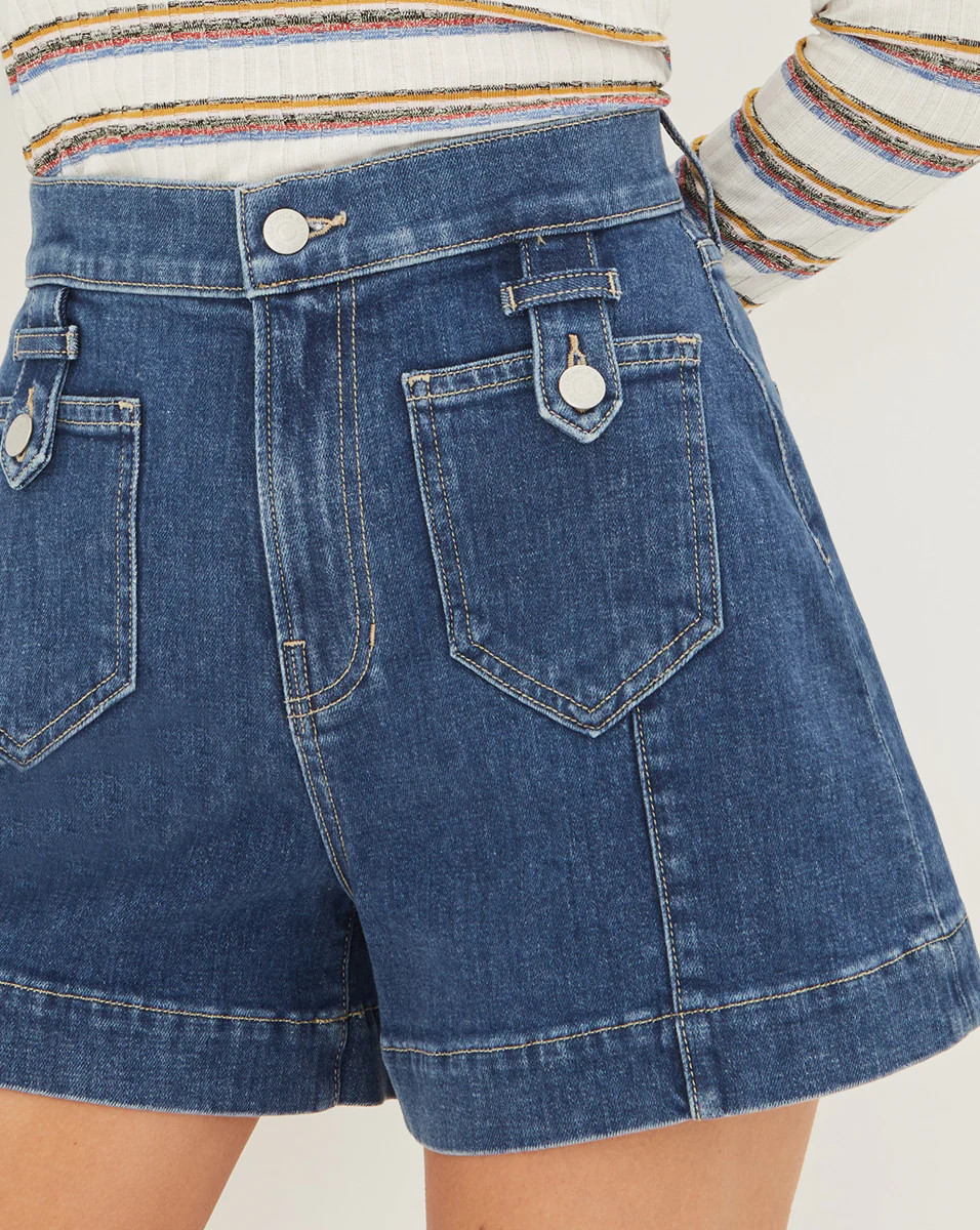 Darnele Short | Tab Pockets | Veronica Beard