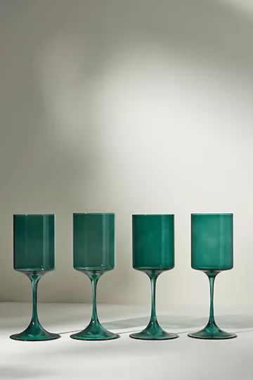 Morgan Wine Glasses, Set of 4 | Anthropologie (US)