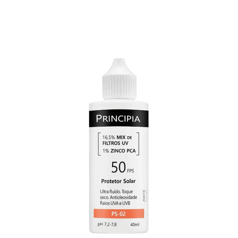 Protetor Solar Principia FPS 50 Toque Seco PS-02 com 40ml | Beleza Na Web (BR)