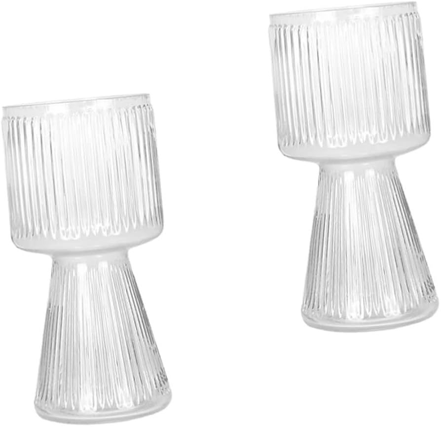 2 Pcs Glass Vase Glass Terrariums for Plants Vintage Glass Vase Artificiales Decorativas para Sal... | Amazon (US)
