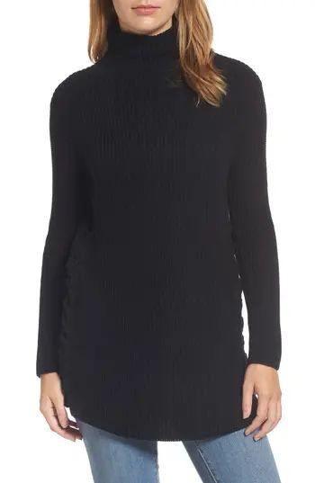 Women's Halogen Lace-Up Side Tunic Sweater | Nordstrom