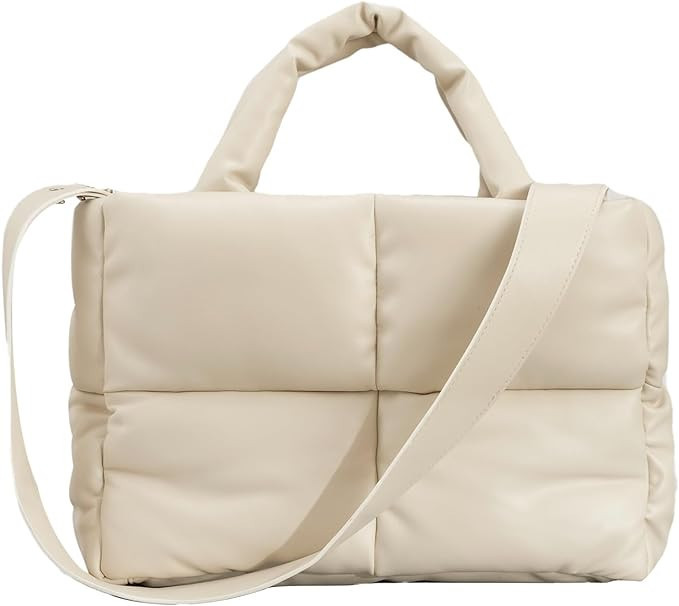 OWGSEE Puffer Tote Bag, Puffy Bags for Women Light Winter Down Cotton Padded Quilted Tote Bag Sho... | Amazon (US)