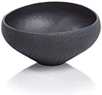 Sand Organic Tall Black Ceramic Bowl 9.75" Diameter | Amazon (US)
