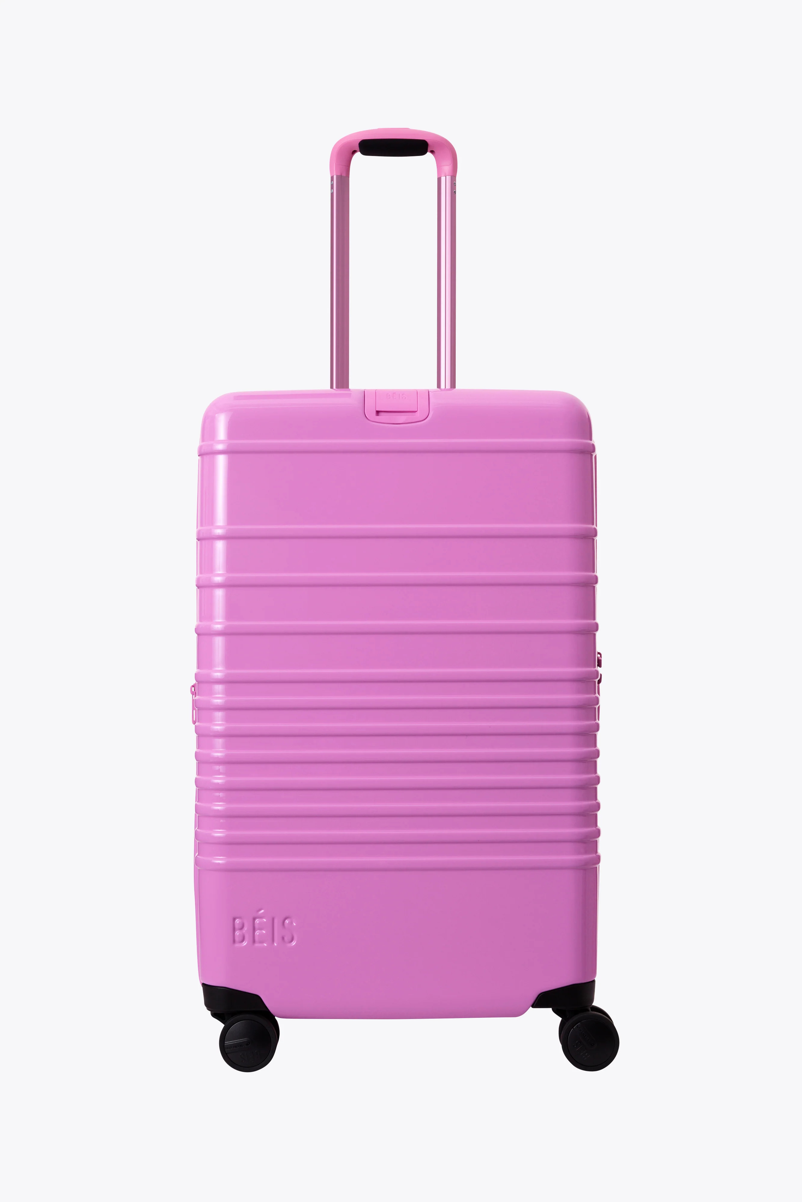 BÉIS 'The Medium Check-In Roller' in Glossy Berry - Premium Medium Check-In Luggage in Glossy Be... | BÉIS Travel