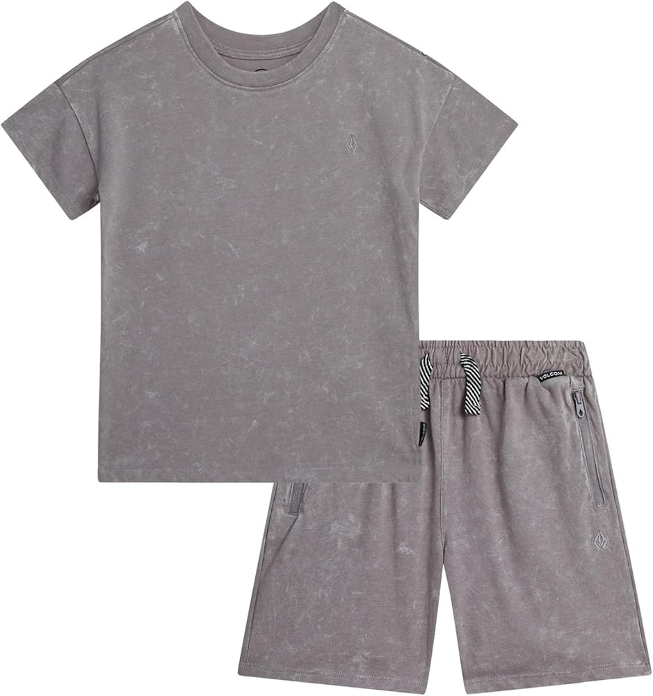 Volcom Toddler Boy Shorts Set - 2 Piece Short Sleeve Graphic Tees and Shorts for Boys - Toddler &... | Amazon (US)
