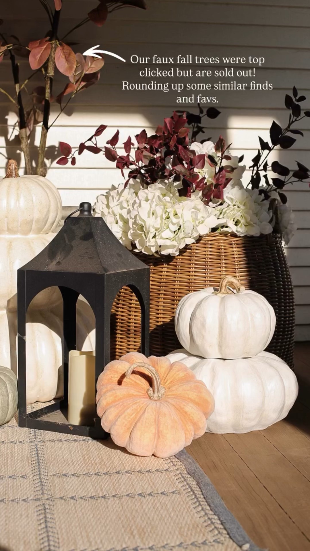 Our faux fall trees were top clicked but are sold out! Rounding up some similar finds and favs.