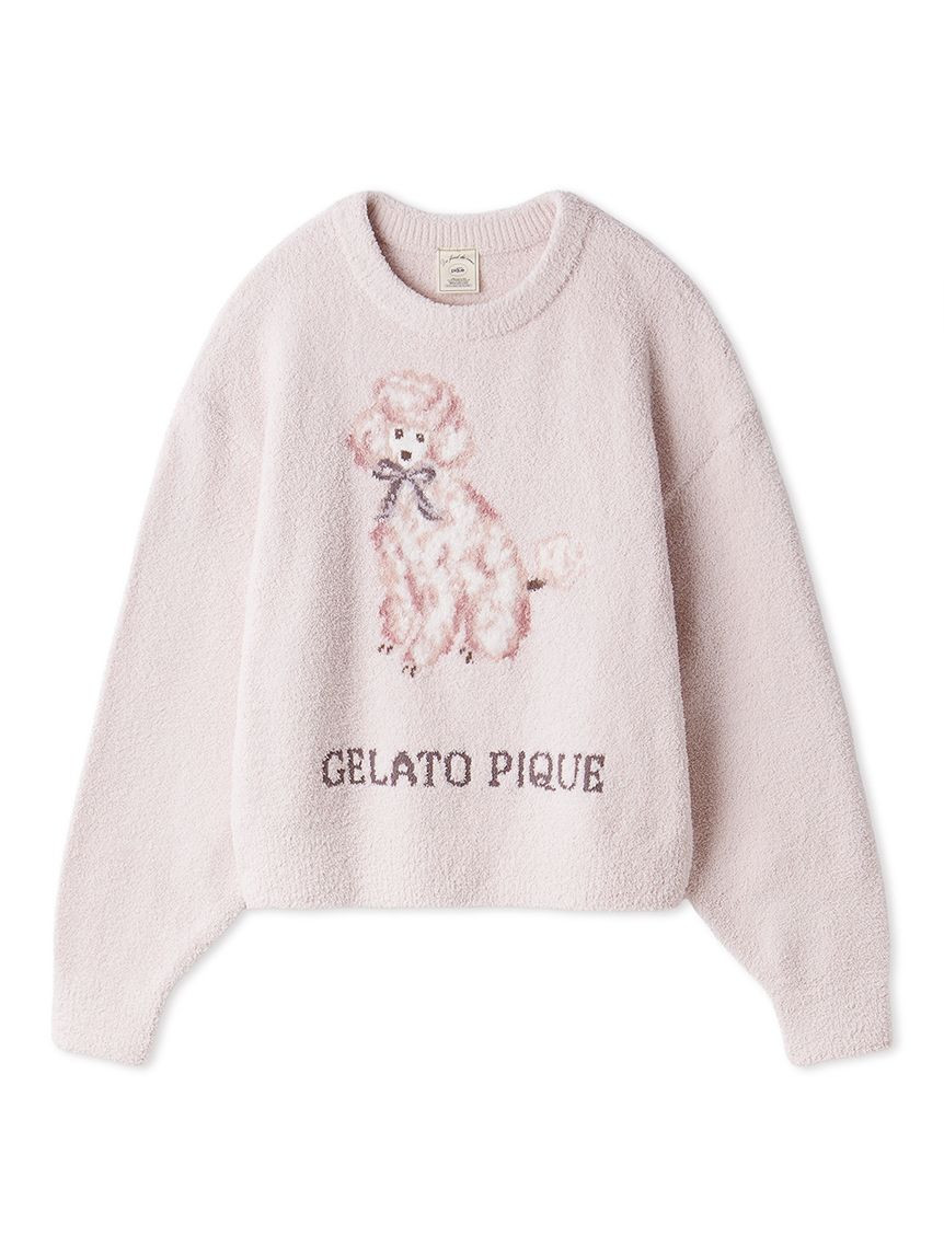 Ribbon Poodle Jacquard Pullover | Gelato Pique
