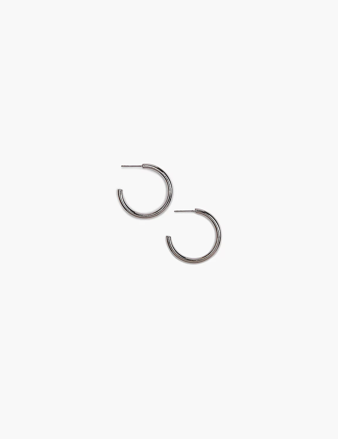 Demi-Fine Medium Hoop Earrings | LaneBryant | Lane Bryant (US)