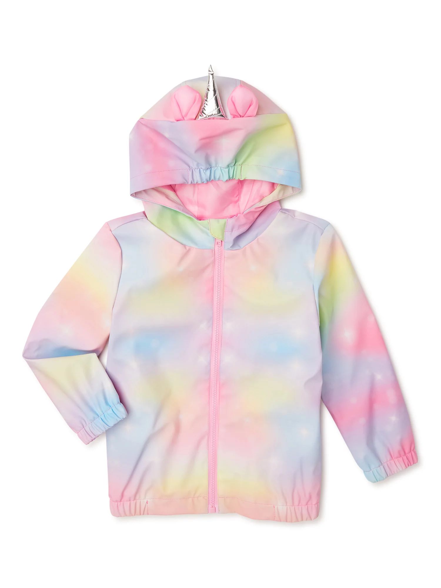 Dreamwave Girls’ Unicorn Hooded Rain Jacket, Sizes 4-8 | Walmart (US)