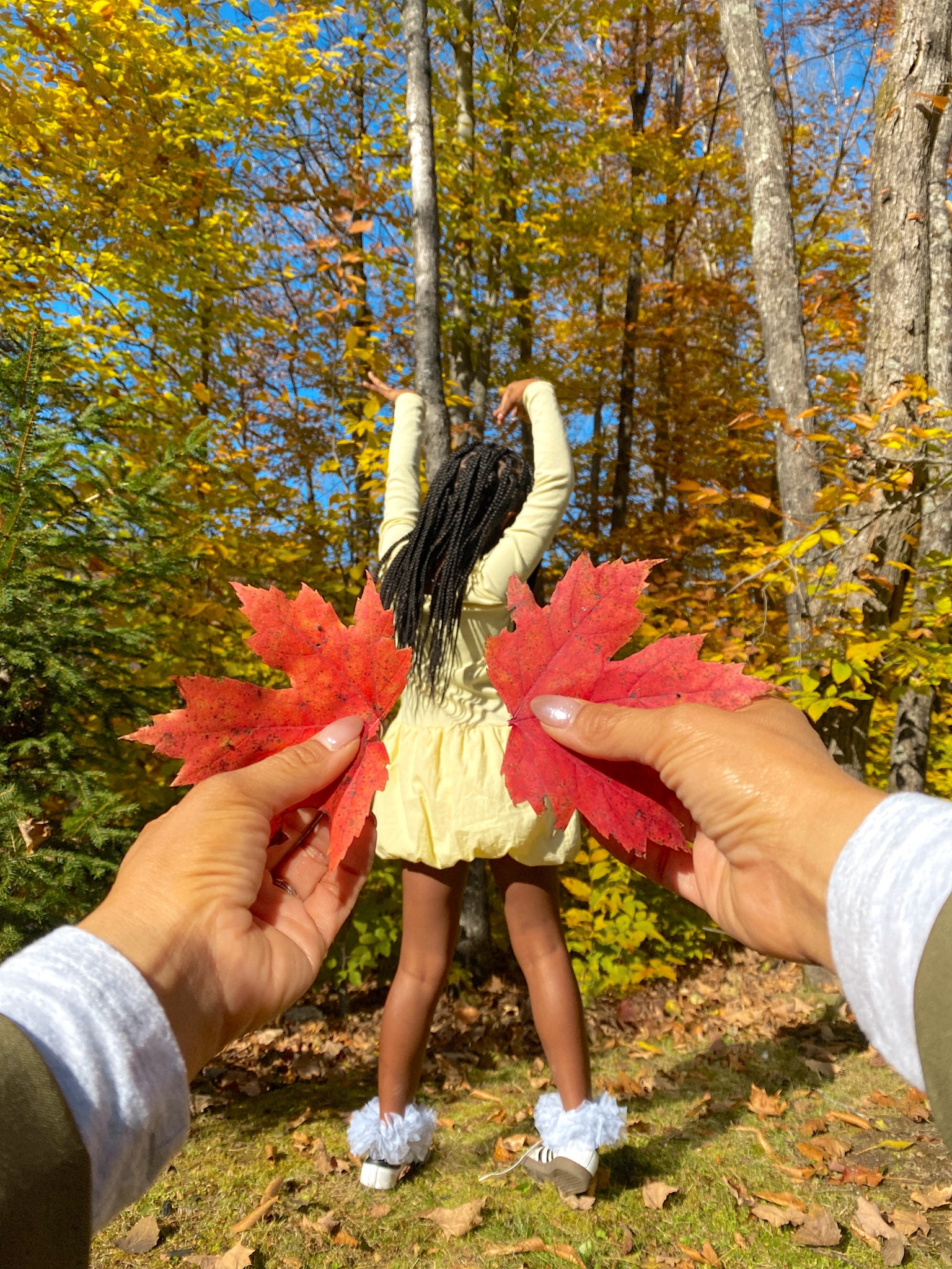 Playing in fall foliage 

#LTKFamily #LTKKids