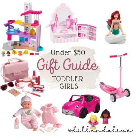 Toddler Girls Christmas Gift Guide |  Gifts under $50 for Girls | Barbie Toys | Radio Flyer Scooter | Baby Dolls | Makeup Set | Toniebox Little Mermaid

#LTKHoliday #LTKGiftGuide #LTKfindsunder50