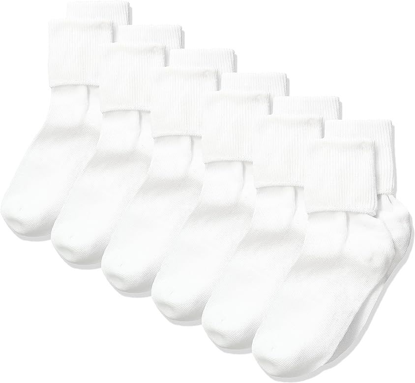 Jefferies Socks unisex-child 6-pack Organic Cotton Turn Cuff (Toddler/Little Kid/Big Kid) | Amazon (US)
