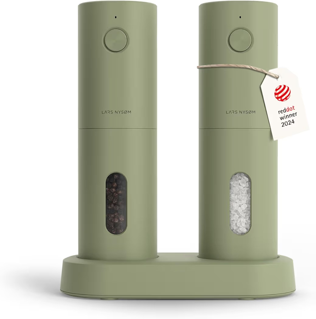 LARS NYSØM Electric Salt and Pepper Grinder Set, USB Rechargeable, Automatic Salt and Pepper Mil... | Amazon (US)