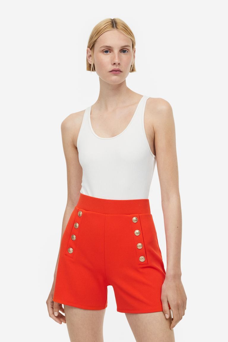 Button-front Shorts | H&M (US + CA)