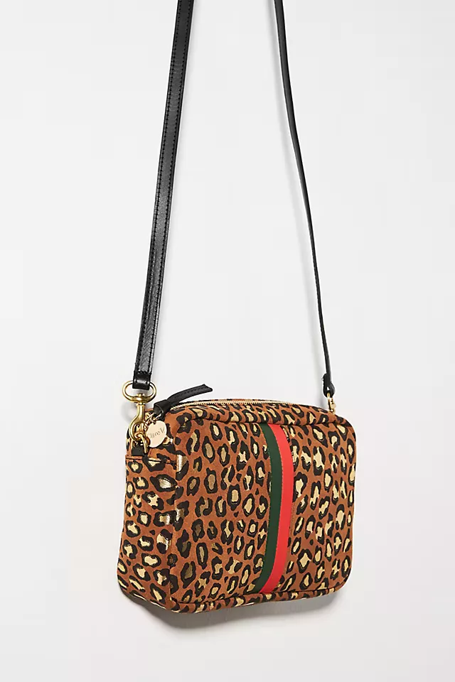 Clare V. Midi Sac Leopard Print Leather Crossbody Bag In Mini Cat At  Nordstrom Rack