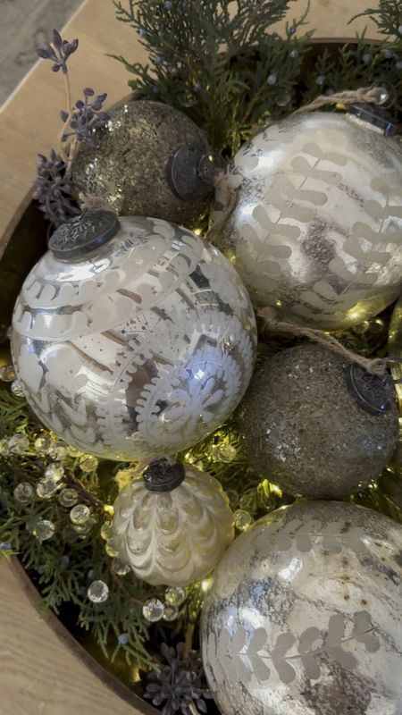 Ornament filled antique brass bowl for the holidays

#LTKsalealert #LTKhome #LTKSeasonal