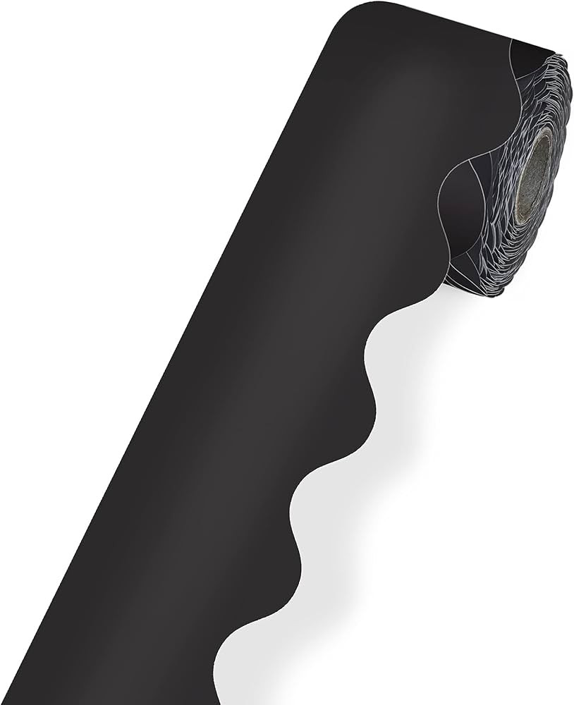 Carson Dellosa 65 Ft Scalloped Black Bulletin Board Borders, Classroom Borders for Bulletin Board... | Amazon (US)