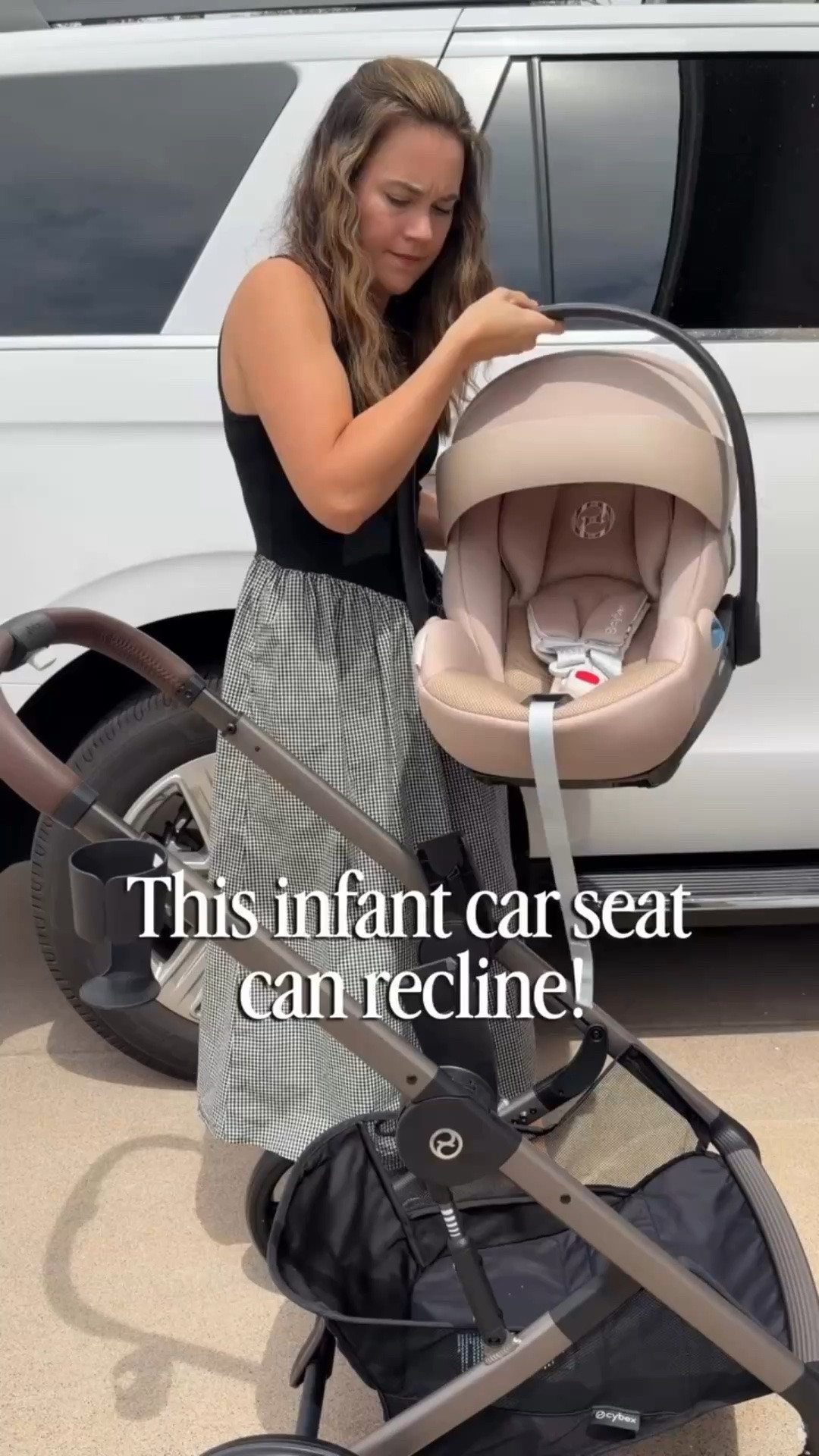 Not many infant seats in the US can do this! Great for quick errands with baby.

#LTKBaby #LTKmomlife #LTKBump