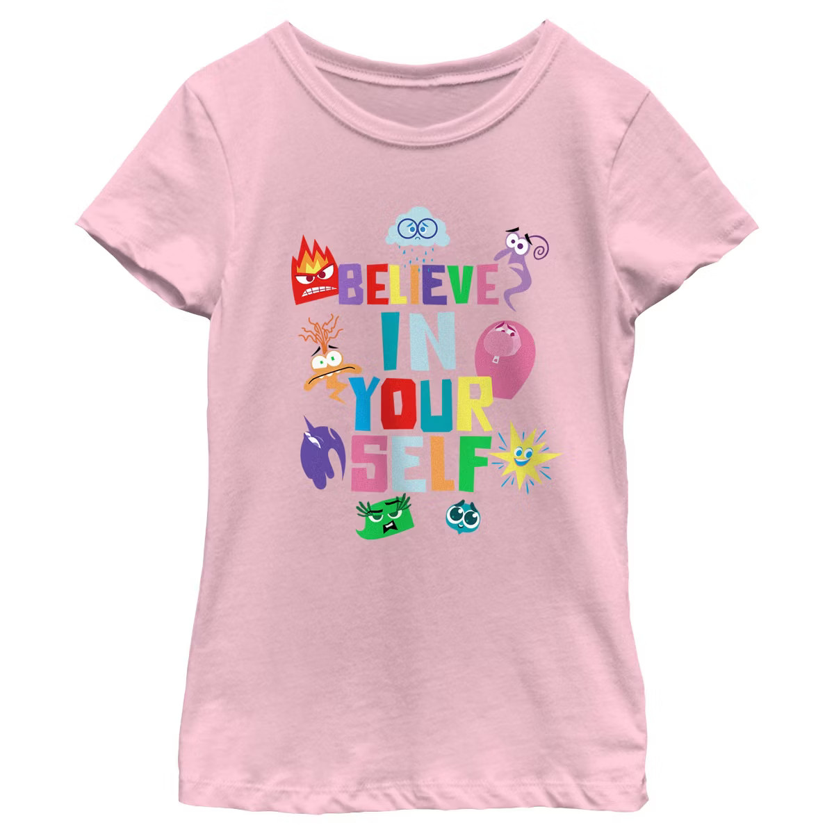 Girl's Inside Out 2 Believe In Your Self T-Shirt | Target