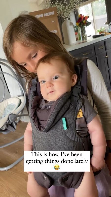 Baby carrier that is an extra set of hands and a safer way for big sister to hold her brother. This one has sold out but I’ve linked a similar.

#LTKGiftGuide #LTKKids #LTKBaby