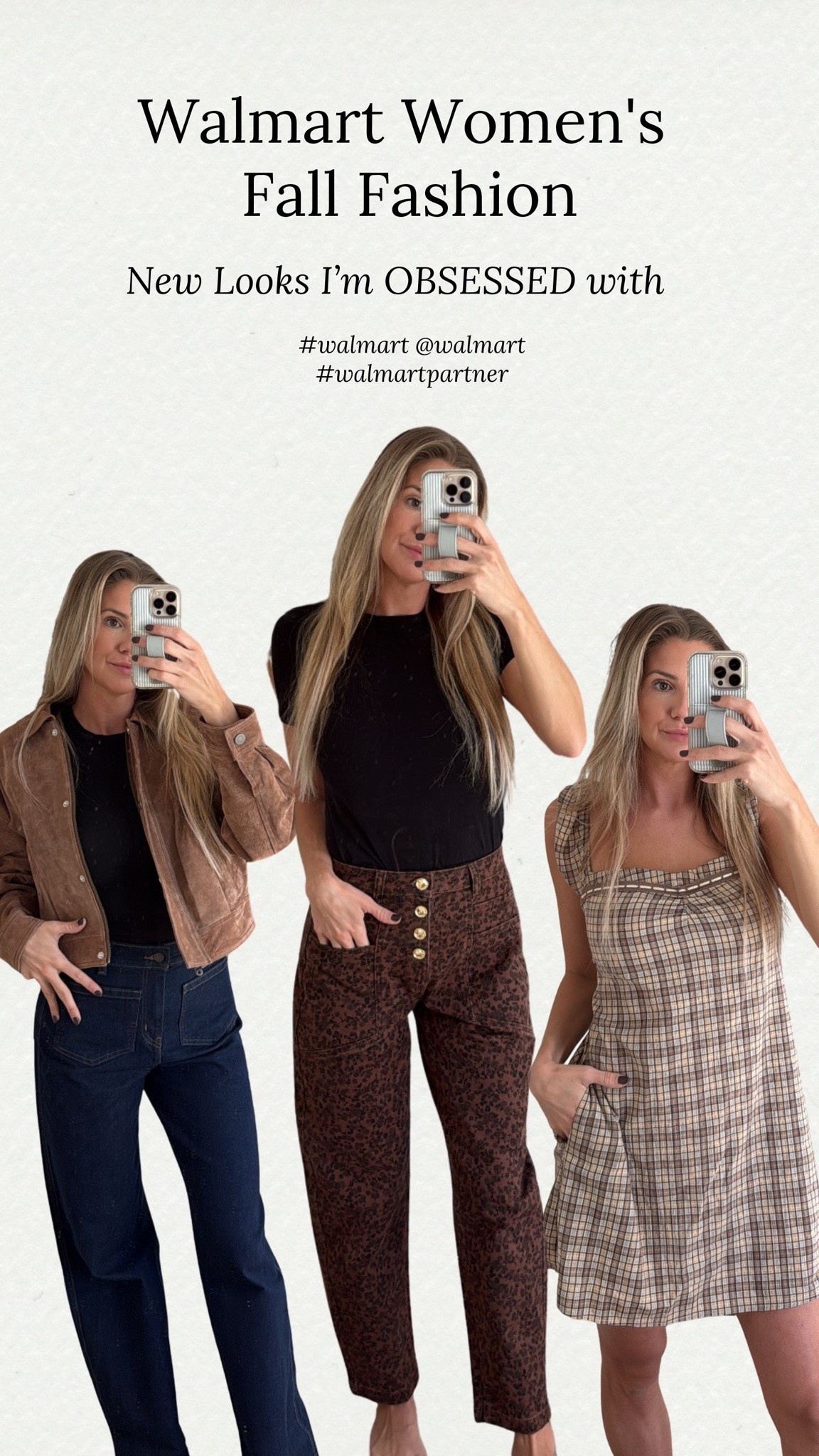 #walmartpartner Fall wardrobe refresh loading 🍂🤎 I found so many cute new pieces at @walmart that feel like the perfect mix of classic + current. From denim and layers to easy everyday staples, these are the kinds of pieces I’ll be reaching for all season long!
Which look is your favorite? 👀
#WalmartStyle #WalmartFinds #FallFashion #FallOutfits #WomensFashion #FallStyle @walmartstyle