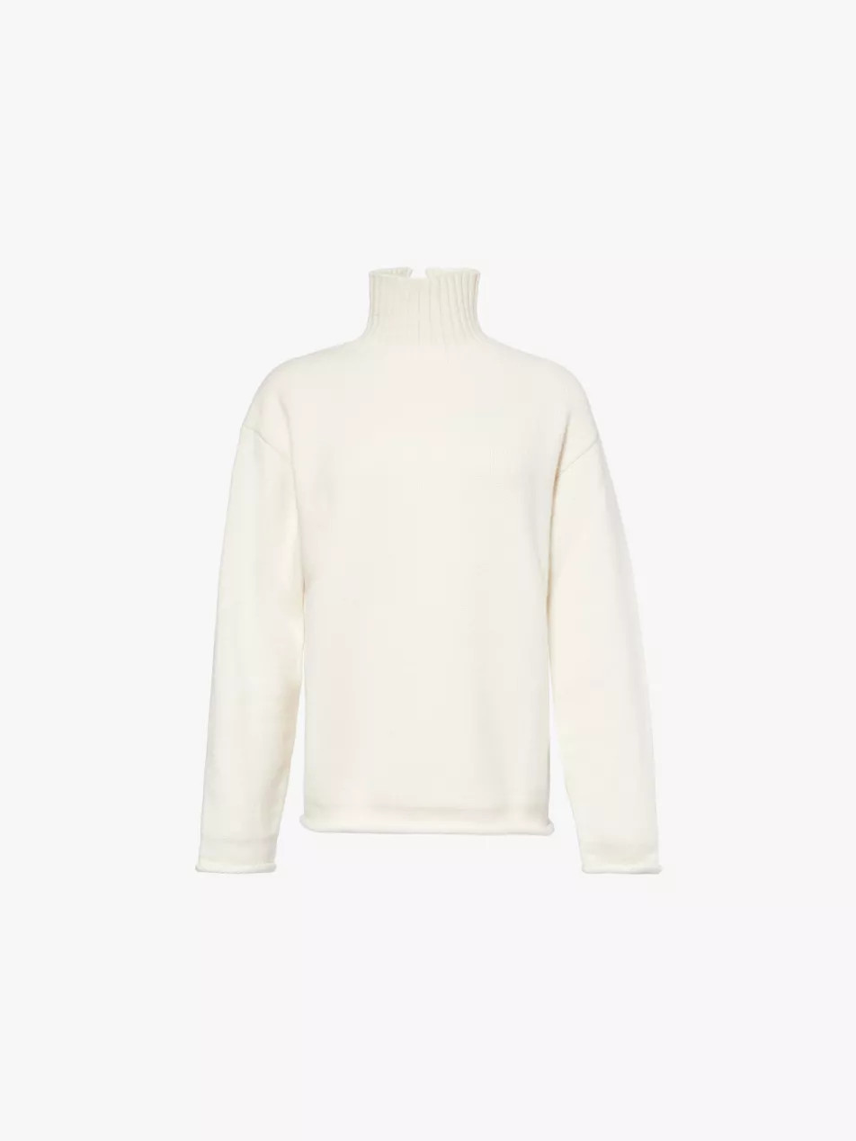 High-neck long-sleeve cashmere jumper | Selfridges