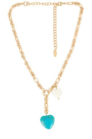 Turquoise Heart Lariat Necklace
                    
                    Ettika | Revolve Clothing (Global)